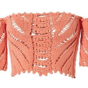 Ronny Kobo Collection Coral Crochet Top